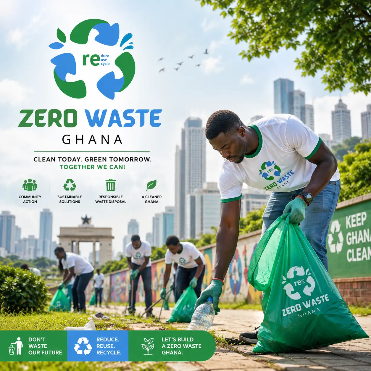 branding works by wilfy designs for zero waste ghana