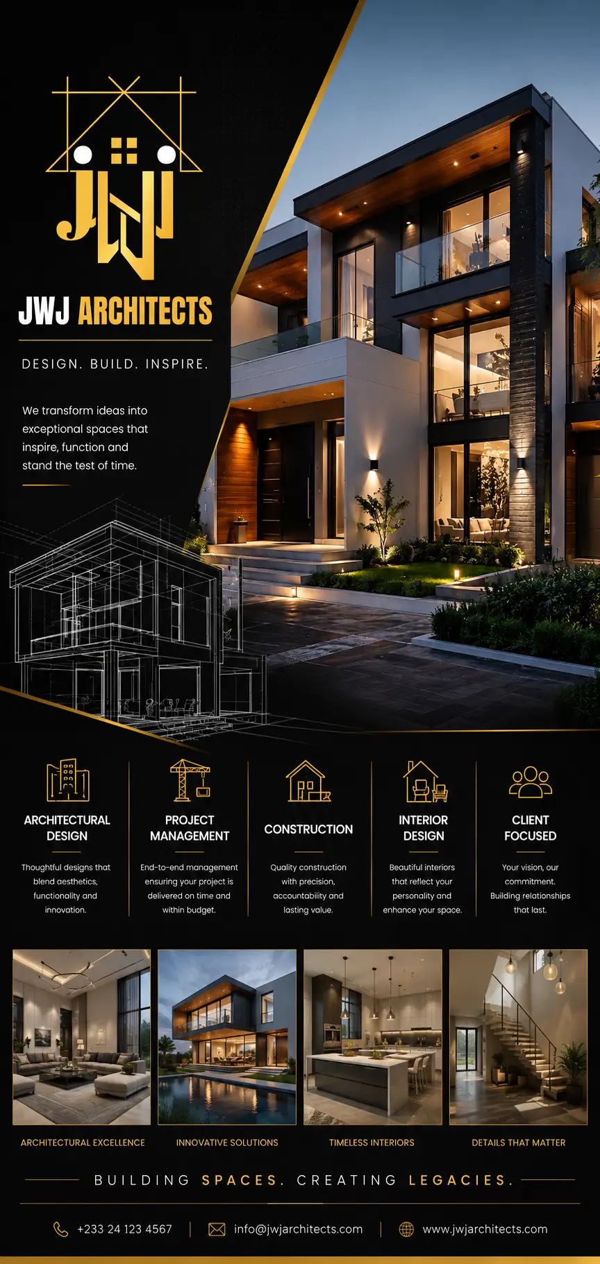 jwj architects branding project by wilfy designs
