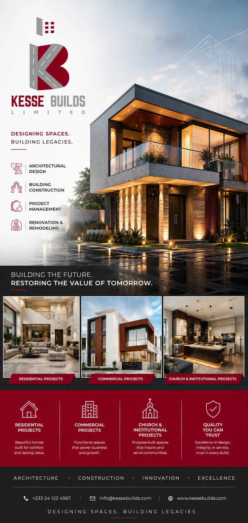 kesse builds project by wilfy designs